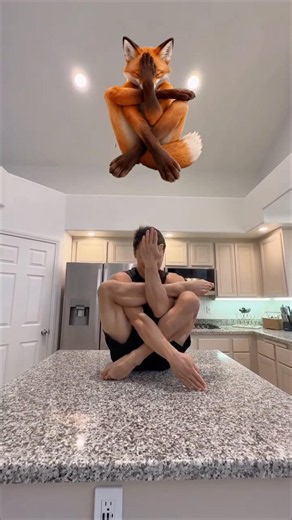 Don't just watch. Try it, you've got this 🦊 #yogapose #challenge #flexibility #mobility #stretching