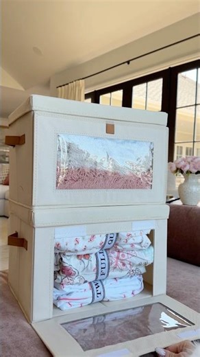 Front-opening stackable bins that make organizing easy. Shop my AMZ idealist: HOME ORGANIZATION