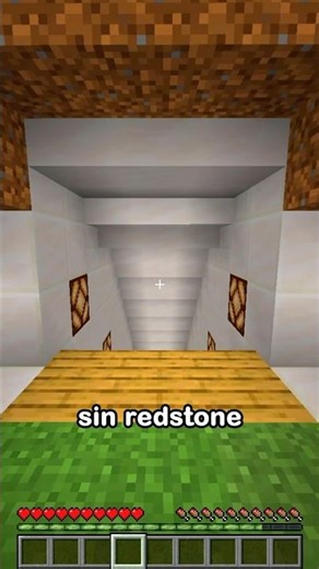 Una puerta automática sin redstone en Minecraft 🚪
