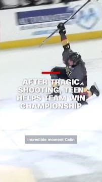 After tragic shooting, teen helps team win championship