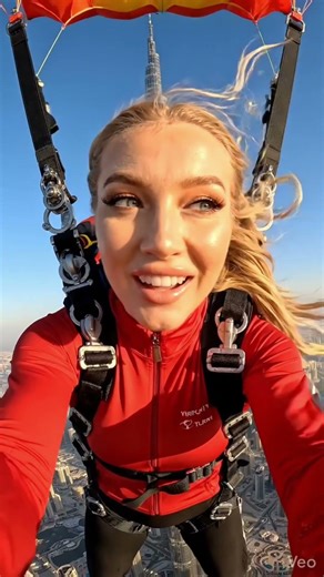 I Jumped Off the World's Tallest Building Burj Khalifa in Dubai 🪂😱 (828 Meters) #dubai #burjkhalifa