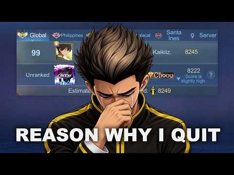 THE LAST SADDEST CHOU MATCH I'VE EVER PLAYED!! (should i quit?) - Mobile Legends