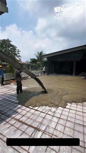 Massive Concrete Pour Transformation: From Steel Grid to Solid Foundation in Minutes!