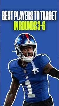 The BEST PICKS you can make in rounds 3-6 in your fantasy football drafts! #fantasyfootballdraft