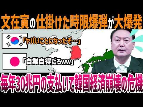 【ゆっくり解説】文在寅元大統領の置き土産がそろそろ爆発か？韓国が毎年支払う利子が膨大に膨れ上がり経済崩壊の危機