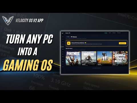 ⚡Introducing VelocityOS V2 — Turn Any PC Into a Gaming OS