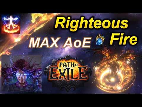 [3.28] MASSIVE AoE Righteous Fire (Destroy Endgame) - Path of Exile Best Build