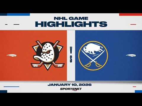 NHL Highlights | Ducks vs. Sabres - January 10, 2026