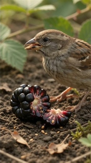 Blackberry Life Cycle 🌿 From Bird-Dispersed Seed to Thorny Bush | #Shorts #Nature #ASMR