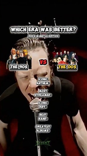 WHICH ERA WAS BETTER? 90s vs 00s 🤘(Rock & Metal Edition) #rock #90s #metal #90sRock #2000sRock