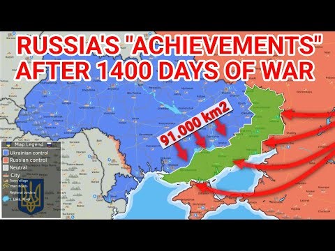 1400 Days Of Fighting: Mapping Russia's Control in Ukraine