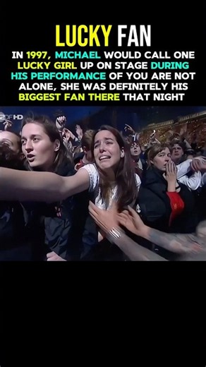MICHAEL JACKSON HISTORY TOUR 1997 YOU ARE NOT ALONE | SHE WAS DEFINITELY HIS BIGGEST FAN 😮