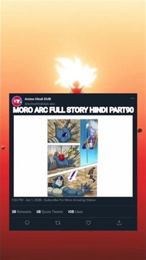 MORO ARC FULL STORY HINDI PART90 #shorts #shortsviral #dragonball