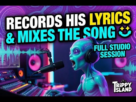 Tripp Records His Lyrics & Mixes The Song 👽 🔥 | Full Studio Session | Trippy Island