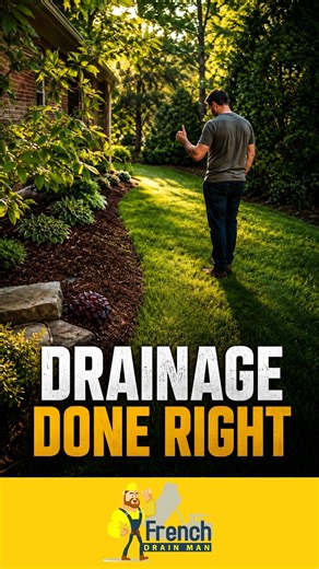 Homeowner Happy, Drainage Done Right, One Step Left