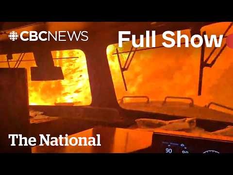 CBC News: The National | Wildfires threaten lives, choke cities with smoke