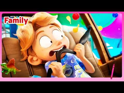 Robot Car Chase! 🤖🚗 The Mitchells vs. the Machines | Netflix Family