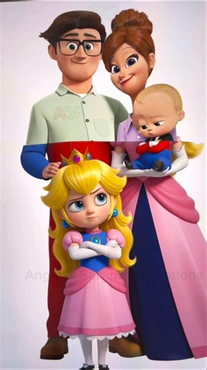 Boss Baby + Mario Family😱 #shorts #supermario #digitalart