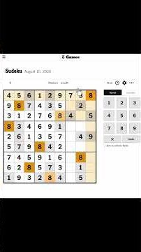 15th August 2026 - NYT Sudoku Answers Easy Medium Hard