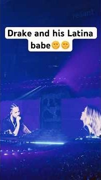 Drake and his Latina Babe (Karol g) on Stage Together #drake #concert #karolg