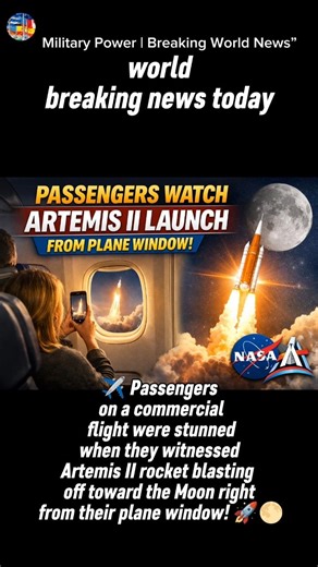 Passengers on Plane Witness Historic Artemis II Launch 🚀