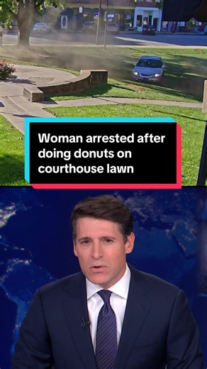 Authorities arrested a 68-year-old woman in Indiana for driving in circles while under the influence. “If you’ve had a few too many, don’t do donuts on the courthouse lawn,” the sheriff said. #indiana #crime #donuts #crimetok