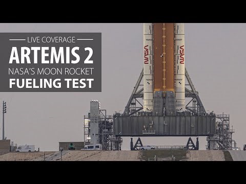 Watch Live: NASA fuels its Space Launch System rocket in crucial, prelaunch test for Artemis 2