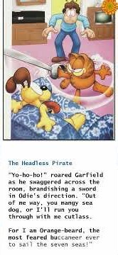 Animated Garfield Halloween Ghost Story - The Headless Pirate Part 1 #funny #comedy #animation