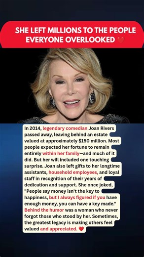 SHE LEFT MILLIONS TO THE PEOPLE EVERYONE OVERLOOKED ❤️