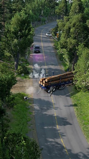 Realistic Highway Car Crashes #311