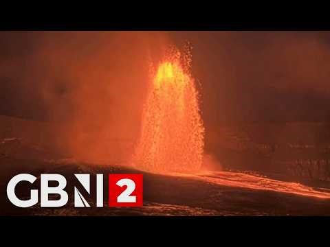 WATCH: Hawaii's Kilauea volcano erupts with glowing lava fountain