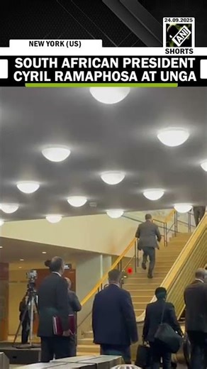 South African President Cyril Ramaphosa attends 80th annual meeting of UNGA in New York