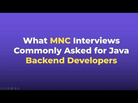 What MNC Interviews Commonly Test for Java Backend Developers | My Real Experience