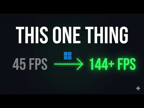 How to Increase FPS for Gaming on Windows 11 (Debloat + Optimize Guide)