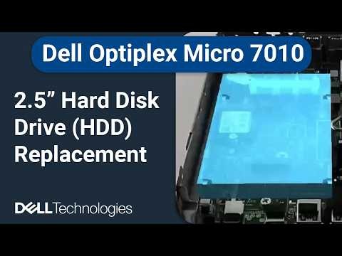 Dell Optiplex Micro 7010 (Launched in 2023) | How to replace the 2.5" hard disk drive (HDD)
