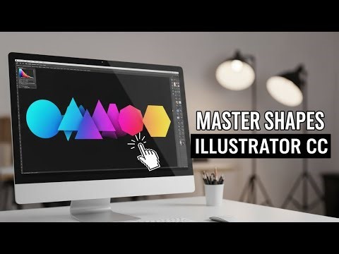 How to Make Geometric Shapes in Adobe Illustrator CC Beginner Guide | Draw Perfect Geometric Shapes