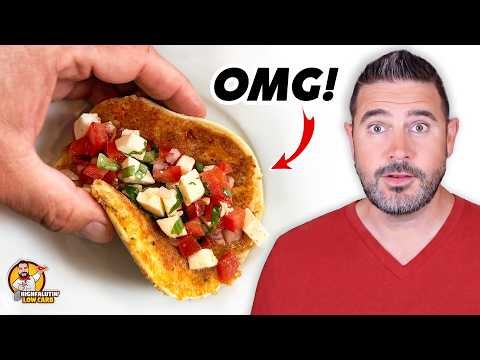 Only 2.7g NET CARBS? • Viral CHICKEN PARM Smashed Tacos!