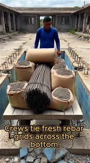 They Transformed an Abandoned Slum Pool Into a Mirror-Glass Community Courtyard Pool (Timelapse)