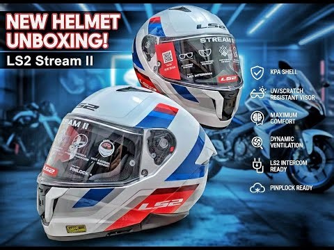 Best Premium Helmet Unboxing! 🏁 LS2 Stream 2 Detailed Review & Features