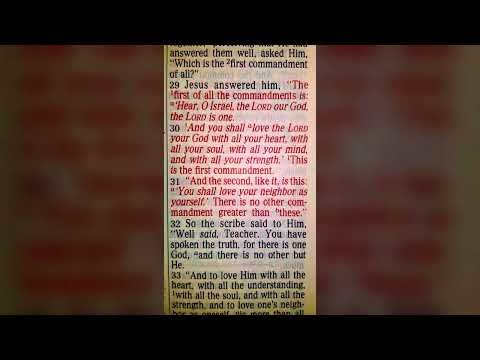Mark 12:29-31 (Love GOD. Love Each Other.) JESUS IS LORD
