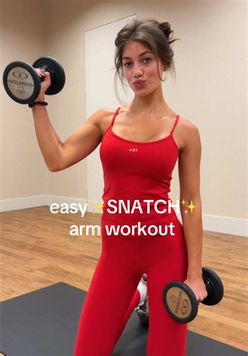 SNATCHED arms workout — easy arm exercises 2–3x/week