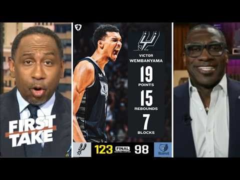 FIRST TAKE | Wemby proves he’s MVP & DPOY worthy! - Stephen A. Smith on Spurs crush Grizzlies 123-98
