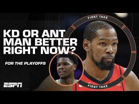 Mad Dog makes Stephen A. MAD after picking Kevin Durant over Ant Edwards 🤬 | First Take