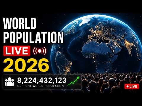 LIVE - World Population Counter 2026 #live