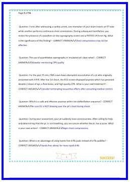 AHA ACLS POST EXAM AND STUDY GUIDE EXAMS WITH COMPLETE 350 QUESTIONS AND CORRECT ANSWERS JUST RELEAS