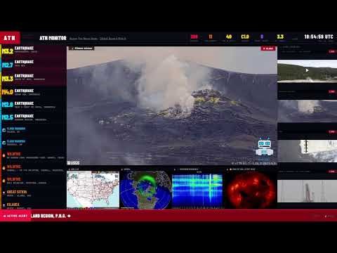 LIVE: Global Earthquake, Volcano & Space Weather Monitor | Real-Time Alerts 24/7