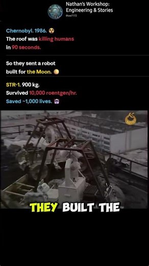 They Built This Robot for the Moon. Then Chernobyl Happened ☢️ #shorts #education #chernobyl