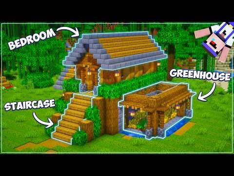 ⛏️ Minecraft : EASY Survival House 🏡 [ Build Tutorial ]