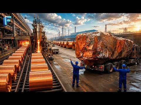 Inside The World’s Biggest Copper Factory — From Raw Rock to 99.99% Pure Copper