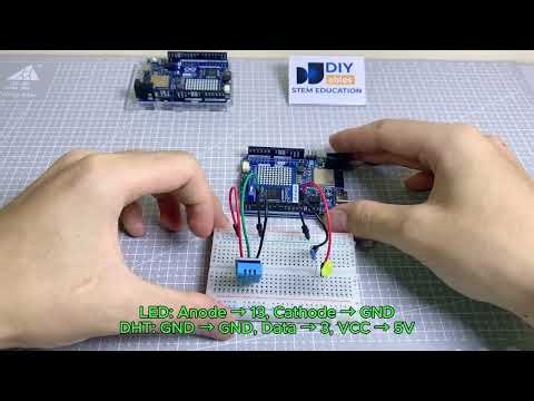 Arduino UNO R4 WiFi - Live Sensor Dashboard over BLE with the DIYables Bluetooth App